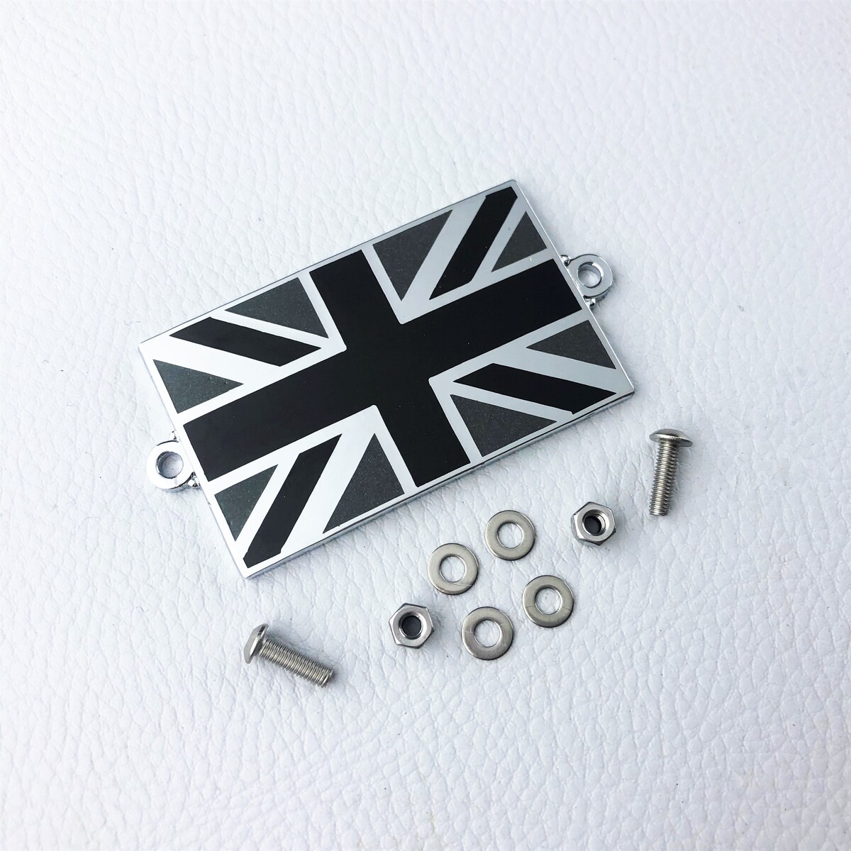 Enamel Union Jack flag - black