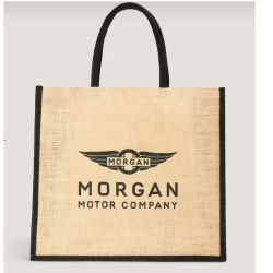 Morgan hessian shopping bag