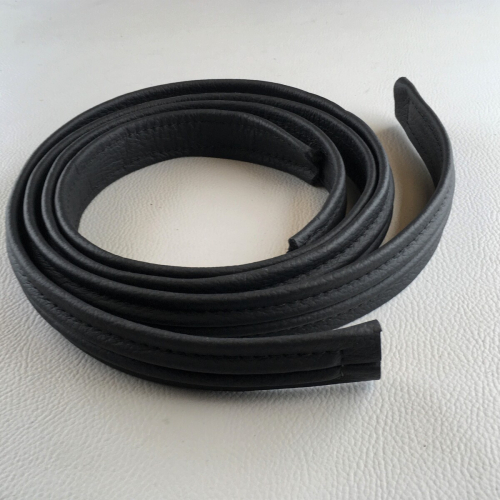 Hydem banding - 1" black leather - 2 seater car set (Set = 2 X 100cm (40"))