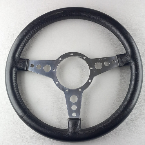 Moto-Lita 14" leather rimmed steering wheel (used)