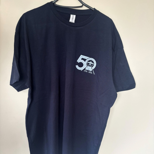 Navy 50 year t-shirt - mens