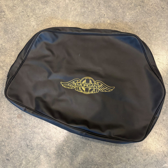 Sidescreen bag - black everflex witth old style Morgan wings