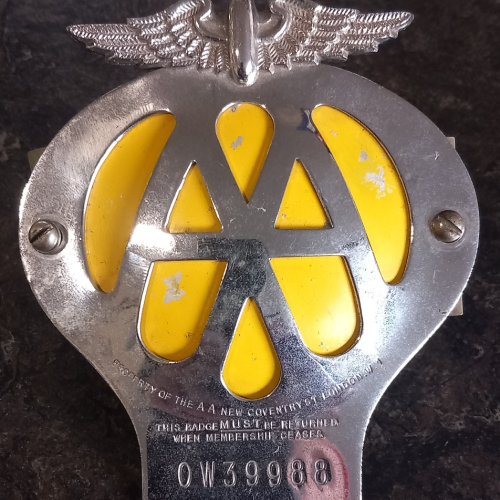 Original AA badge 1950s