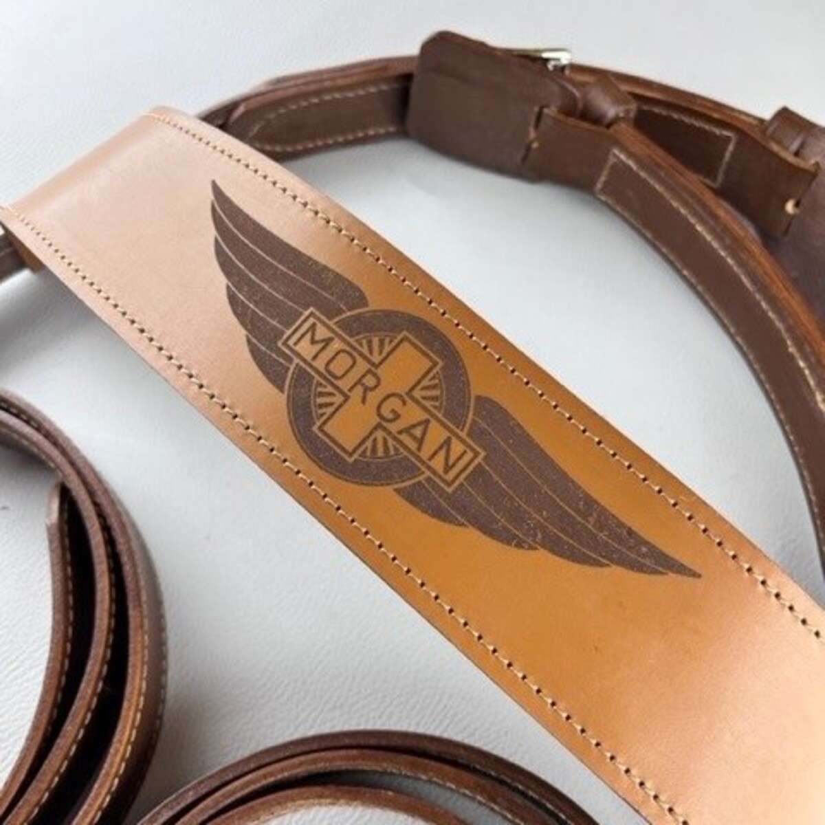 Luggage rack strap with logo tan Mog Parts, Car